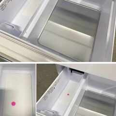 高年式!2023年製! AQUA/アクア 4ドア 冷蔵冷凍庫 430L Delie 右開き ガラスドア AQR-VZ43P(W) 幅60cm 中古家電 店頭引取歓迎 uR9990の画像