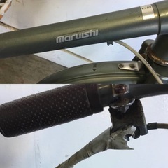 A-77 A-77(Y) 岐阜発　Maruishi/三輪自転車/走行確認/スイングなし/防犯なし/後ろブレーキレバー破損/サビ、キズあり/現状品　　R6 11/9の画像