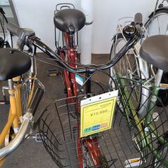 J1374【リユースのサカイ柏店】シティサイクル　SOUTHERN PORT　leg　Conscious　６段変速　オートライト　レッド　★店頭にて試乗可★ 簡易クリーニング済　　 中古自転車 　流山市  松戸市 我孫子市 鎌ヶ谷市 船橋市 守谷市 取手市　の画像