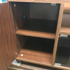 【ジャングルジャングル深井店】N▲TV台　ガラス　収納　扉　ラック　家具　堺市　中区　深井　【FU2640】の画像