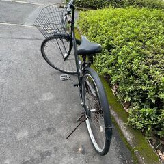 自転車　No.416　ブラック　27インチ　6段切り替え　LEDオートライト　鍵付き　【リサイクルショップどりーむ天保山店】の画像