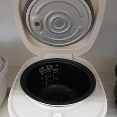 【ドリーム尾浜店】3合炊飯器　無印良品　MJ-RC3A2　2020年製　WH　※使用感あり　 高さ(H)--cm× 幅(W)--cm× 奥行(D)--cmの画像