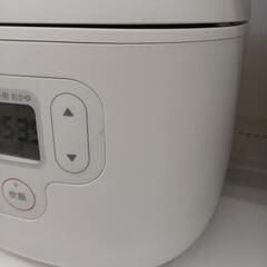 【ドリーム尾浜店】3合炊飯器　無印良品　MJ-RC3A2　2020年製　WH　※使用感あり　 高さ(H)--cm× 幅(W)--cm× 奥行(D)--cmの画像