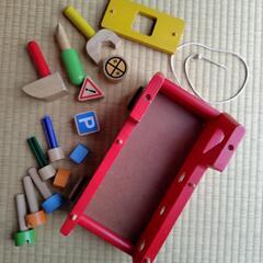 木製おもちゃ（I'm TOYの消防車）の画像