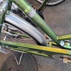 J1375【リユースのサカイ柏店】シティサイクル　AGENDA　ダイナモライト　グリーン　★店頭にて試乗可★ 簡易クリーニング済　　 中古自転車 　流山市  松戸市 我孫子市 鎌ヶ谷市 船橋市 守谷市 取手市の画像