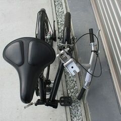 E452★　6500円★　折りたたみ中古自転車　お父さんバイク　ブラック【16インチ 】の画像