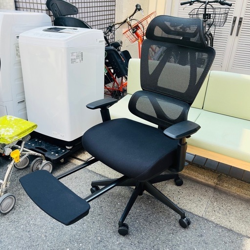 売約済み【武蔵小山店】オフィスチェア (OC707 エラストマーメッシュ BK) オフィスチェア office chair エラストマ