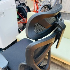 【武蔵小山店】オフィスチェア (OC707 エラストマーメッシュ BK) オフィスチェア office chair エラストマーメッシュ OC707 ワークチェア desk chair OAチェア OA chair キャスターチェア caster chair リクライニングチェア reclining chair 昇降式チェア adjustable height chair task chair BK ブラック black 黒の画像
