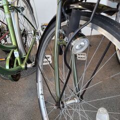 J1376【リユースのサカイ柏店】シティサイクル　ELEANOR　6段変速　ダイナモライト　グリーン　★店頭にて試乗可★ 簡易クリーニング済　　 中古自転車 　流山市  松戸市 我孫子市 鎌ヶ谷市 船橋市 守谷市 取手市の画像