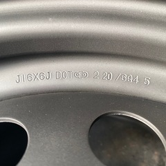 16インチ 4穴 PCD100 スチールホイール4本の画像
