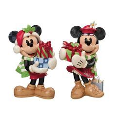 【配送可】Jim Shoreジム ショア プレゼントを持ったミッキー レジン置物 クリスマス Xmas ミッキーマウス ディズニー キャラクター 屋内屋外エクステリア玄関 高級ストーンレジン手描きオブジェの画像