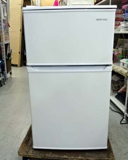 【恵庭】アイリスオーヤマ　2ドア冷蔵庫　IRSD-9B　21年製　美品！