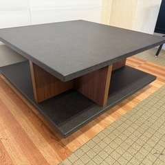 【美品】PREGI プレジー 幅80cm センターテーブル リビングテーブル 正方形 の画像