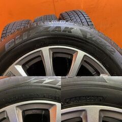 【BS BLIZZAK VRX2 185/65R15】スタッドレス【阿部商会 LA STRADA TIRADO ETA 15インチ 6J5HPCD114.3+53】21年製 フリード等　(KTN480)の画像