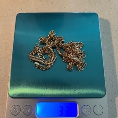 k18 喜平ネックレス　16面カットトリプル　33g55cmの画像