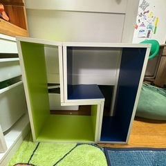 カラーボックス　青黄緑の画像