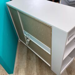 【お売りします】 ニトリ　伸縮キッチンカウンター　幅104～178cm　ホワイト　NITORIの画像
