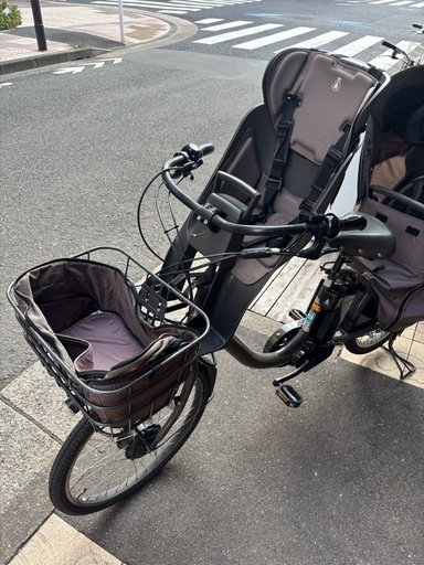 BRIDGESTONE bikke MOB dd 電動アシスト自転車 ソフトカーキ チャイルドシート付き 