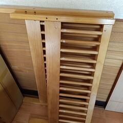 新品 収納付き シングルベッド すのこの画像