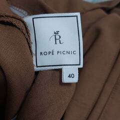 【新品未使用】ROPE PICNIC　スラックスパンツ　レディース　ブラウンの画像
