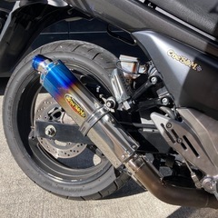GSR250  程度良し　静かめ新品社外マフラー　バーハン化で乗りやすい！の画像