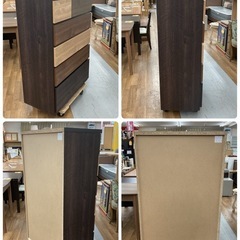 ジモティー限定価格！S710 ⭐ NITORI ニトリ 6段ハイチェスト ランダム80 幅79.8cm USEDの画像