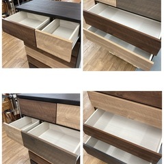 ジモティー限定価格！S710 ⭐ NITORI ニトリ 6段ハイチェスト ランダム80 幅79.8cm USEDの画像
