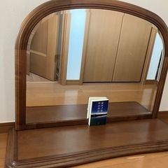 鏡　タンス上置き　大きめの画像