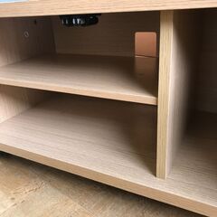 【ジャングルジャングル深井店】キャスター付きテレビ台　ナチュラル　収納　ラック　家具　堺市　中区　深井　【FU2644】の画像