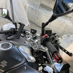 GSR250  程度良し　静かめ新品社外マフラー　バーハン化で乗りやすい！の画像