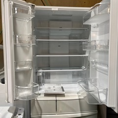 【🉐2024年】Panasonic  パナソニック　冷蔵庫　製氷機付き 451L 大型冷蔵庫　最新　白　ホワイト　家電【動作OK】の画像