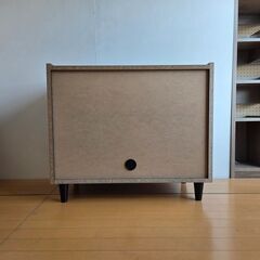 未使用訳あり キャビネット 幅80 完成品 日本製 木製 収納棚 リビング ブラックインテリア 収納 棚 ラック 扉付き リビングボードの画像