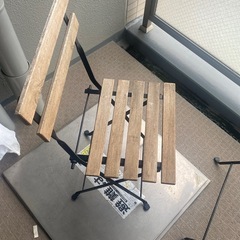 IKEA アウトドア　外用　椅子テーブルセット　テーブルチェアセット　折りたたみ可能　の画像