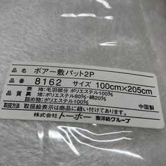 H2508-717 オーロラボアー敷パット2P 未使用の画像