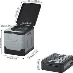 【全国発送可】蓋付きの携帯便器 一体折畳み式簡易トイレ防災用軽量 水洗い可 キャンプ、登山、旅行、建設現場　業者歓迎　転売OK　　倒産品　まとめ売り　ネット商材　アマゾン引き上げ商品　メルカリ　副業の画像