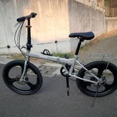 (引取り又はお届けご相談)折りたたみ式自転車22インチの画像