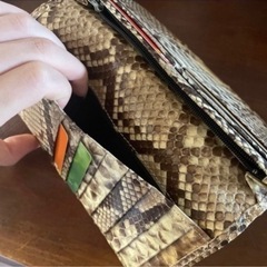 蛇本革　財布セットの画像