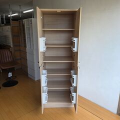 未使用訳あり キッチンストッカー幅60 キッチン収納 ストッカー 食品庫 収納庫 キッチンラック 家具 収納ラック 食器棚の画像