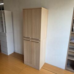 未使用訳あり キッチンストッカー幅60 キッチン収納 ストッカー 食品庫 収納庫 キッチンラック 家具 収納ラック 食器棚の画像