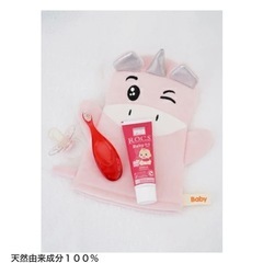【新品未使用】無添加　歯磨き粉　ベビーキッズ用　4本セットの画像