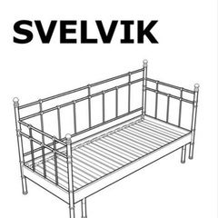 【¥0】IKEAシングルベット（ダブルベッドにもなる）マット付きお譲りしますの画像