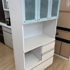 ★ジモティ割引あり★【リユースのサカイ野々市店】食器棚（グレー） W(幅)90×D(奥行き)45×H(高さ)182cm ※クリーニング済みの画像