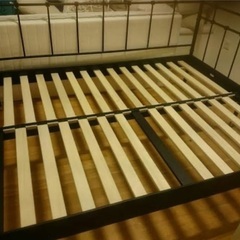 【¥0】IKEAシングルベット（ダブルベッドにもなる）マット付きお譲りしますの画像