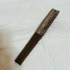 【美品】アンティーク 扇子 大きめ扇子 骨董品 レトロ インテリアの画像