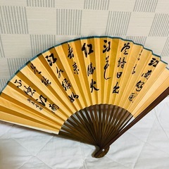 【美品】アンティーク 扇子 大きめ扇子 骨董品 レトロ インテリアの画像