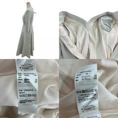 186000 現状品 CELFORD セルフォード ツイストワンピース SIZE38 CWF0224069　392(CHECK)  ホワイト　チェック柄 フレアスカート ポリエステル レディース [1000025423951]の画像