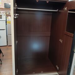 NITORI ニトリ　ワードローブ　ブラウン　サイズ（約）幅80×奥58.5×高177.5　　■近隣配送無料 買取GO‼　栄和店の画像