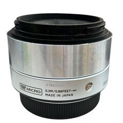 186000 現状品 SIGMA シグマ SIGMA 30mm f2.8 ART DN マイクロフォーサーズ 単焦点レンズ シルバー [250703HM060180]の画像
