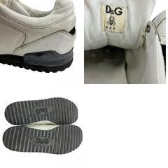 186000 現状品 DOLCE&GABBANA ドルチェアンドガッバーナ 27cm DUO980 レザー 27 ホワイト　ブラック メンズ [1000023029988]の画像
