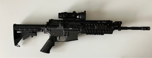 電動ガンM4 Sシステム ドットサイト・多弾装マガジン3本・バッテリー・充電器付
